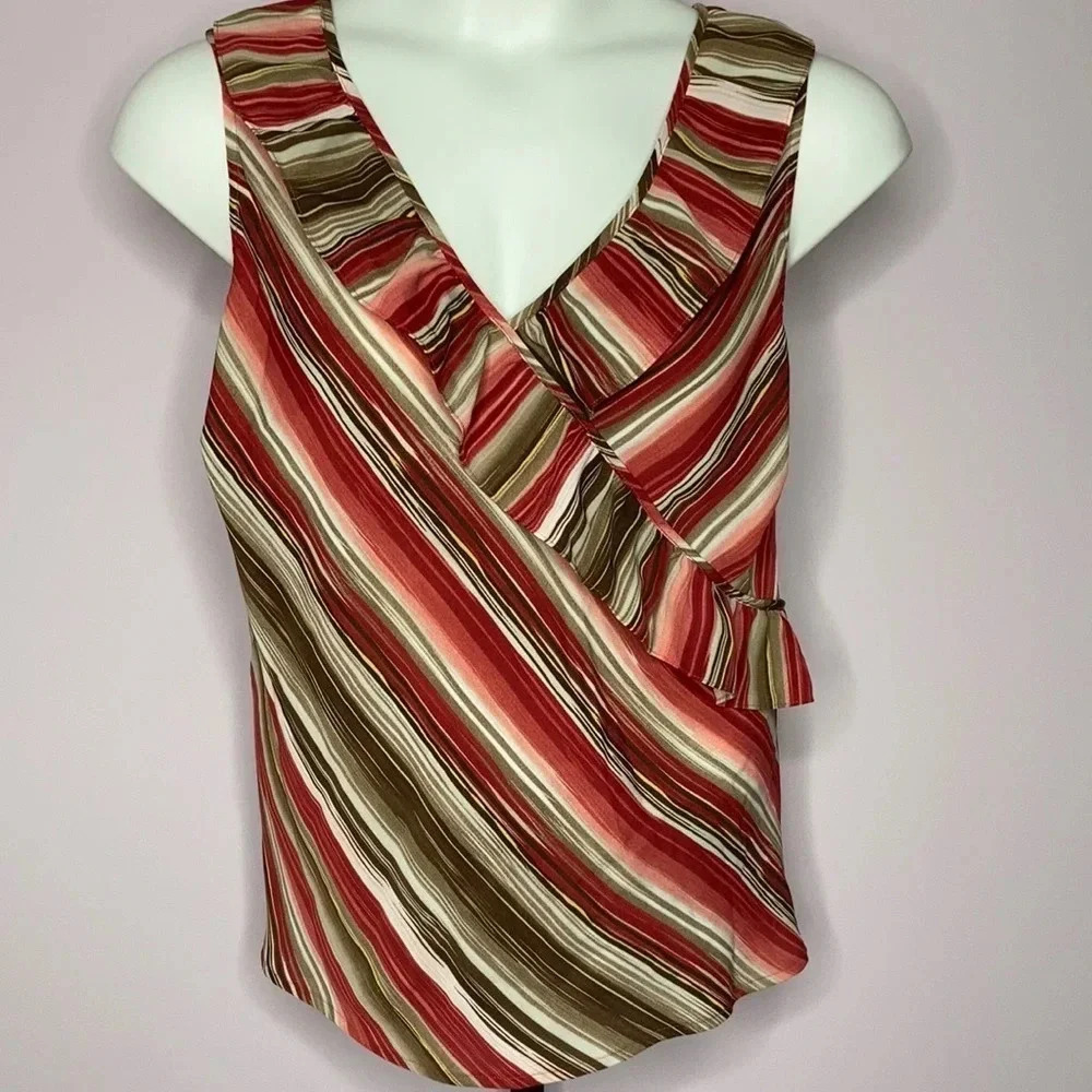 Villager Woman sleeveless blouse Sz: 3